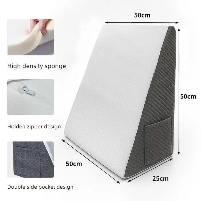 Coussin de lit compensé orthopédique 3 pièces pour post-chirurgie, coussin réglable pour le reflux a