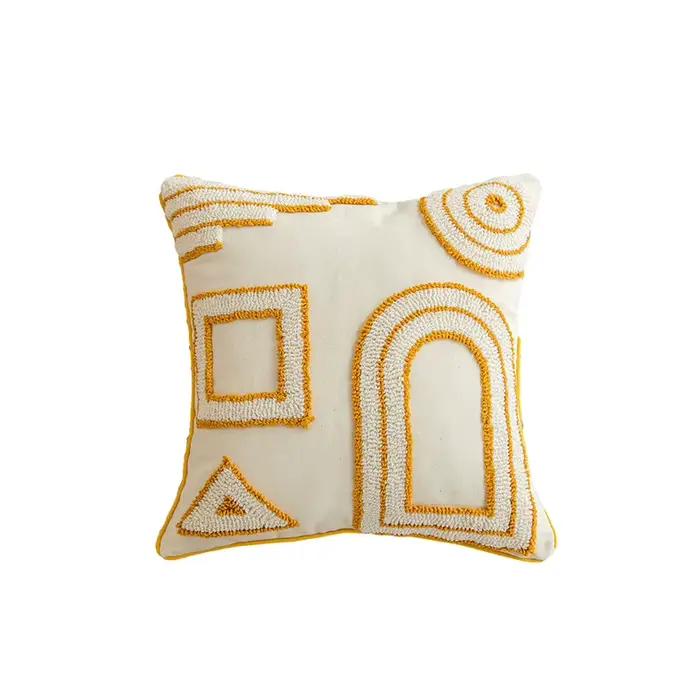 30x50/45x45cm Boho doré soleil jeter taie d'oreiller romantique soleil géométrique frange velours or