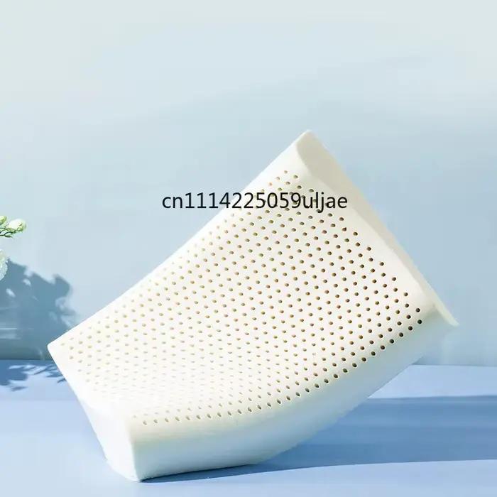 Oreiller en latex naturel thaïlandais, oreiller cervical à mémoire de forme pour adulte, oreiller de