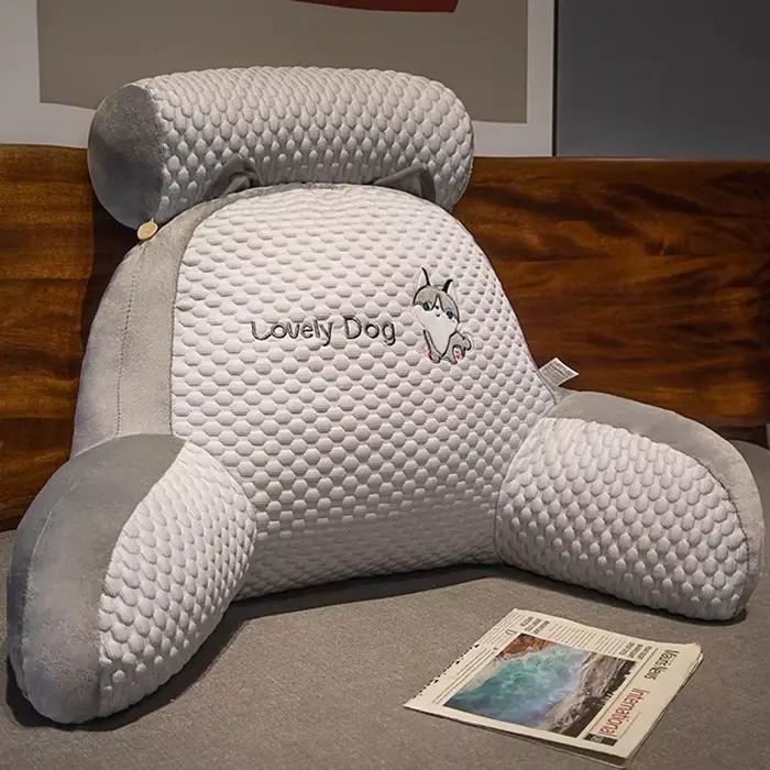 YOMDID – oreiller de lecture toutes saisons, canapé de bureau, coussin de dossier de chevet pour cha