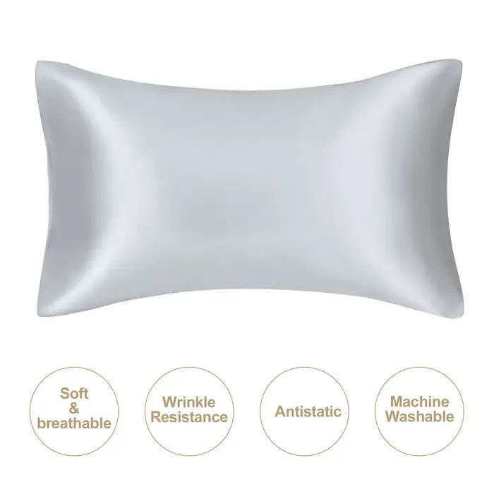 Juwensilk– taie d'oreiller en soie naturelle, taie d'oreiller en soie mûre, tache soyeuse, standard 