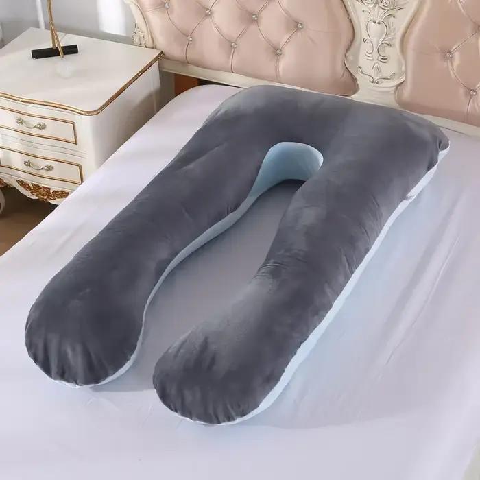 Oreiller de maternité 120x65cm – Coussin de soutien doux pour la grossesse, pour dormir, allaiter, s