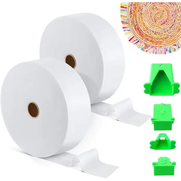 BSEVB-Quilt Batting Fabric Roll Batting Strips 2 1/4 Inch Cotton Blend With Tube Maker For Quilting,