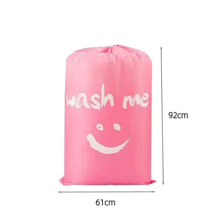 Sac à linge de voyage extra large, organiseur de vêtements sales avec cordon de serrage, sacs à ling