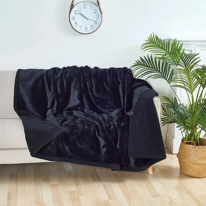 Couverture Shaggy de luxe hiver chaud confortable romantique Couple couverture imperméable épaissie 