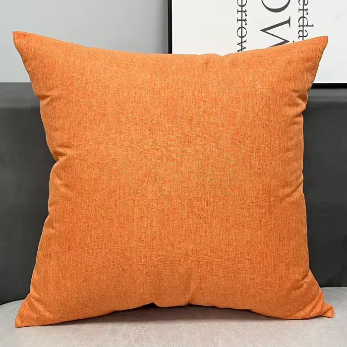 Housse de coussin décorative grande taille 50x50/60x60/60x80 cm, simple et unie, pour la maison