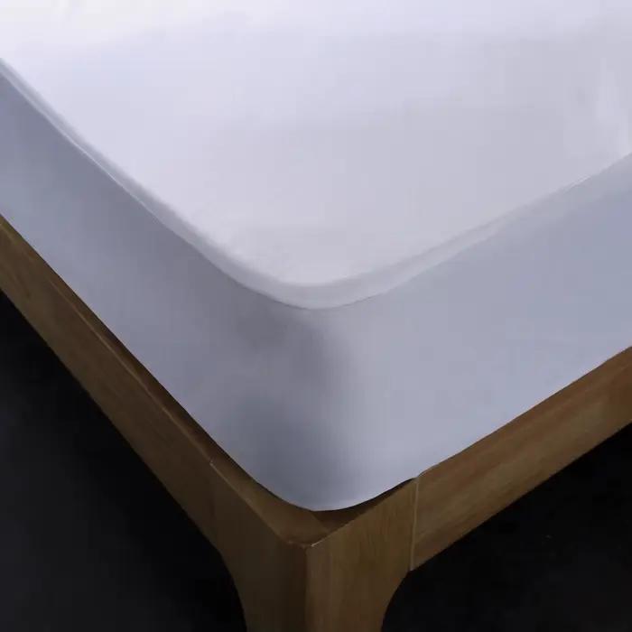 Drap-housse de protection de matelas lisse, housse de matelas anti-acariens et lavable