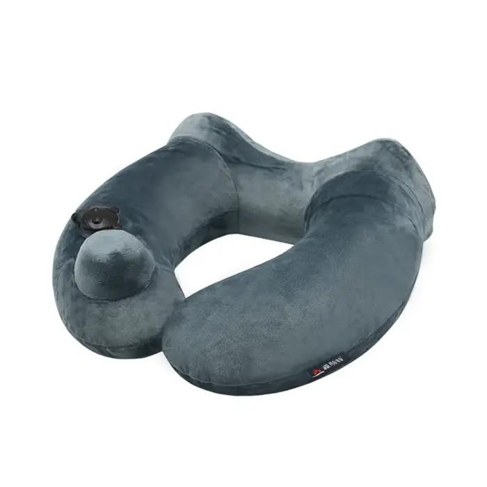 Oreiller de voyage gonflable pour avion, oreiller de cou Portable en forme de U, oreiller de Camping