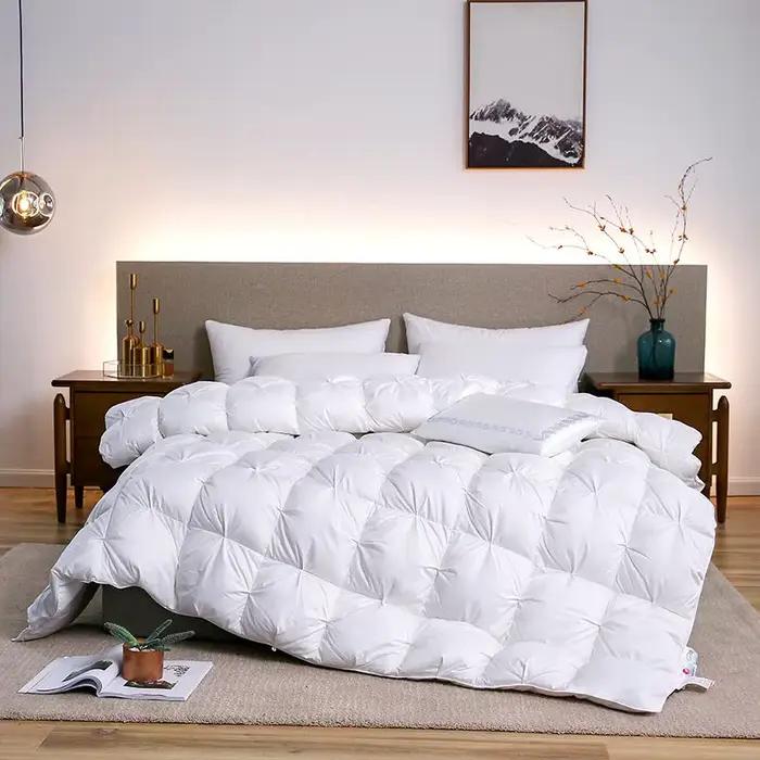 Couette de luxe en duvet d'oie blanche, couette à pain 3D, couette lourde d'hiver, poids de 4kg, coq