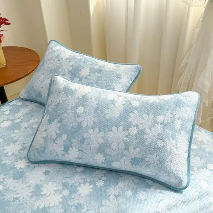 Taies d'oreiller de luxe en jacquard rafraîchissantes pour l'été, épaisses, douces, respirantes, res