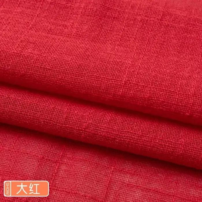 Tissu en Coton et Lin Fin Doux et Solide, Matériau Organique, AREX Naturel Pur pour Couture, Bricola