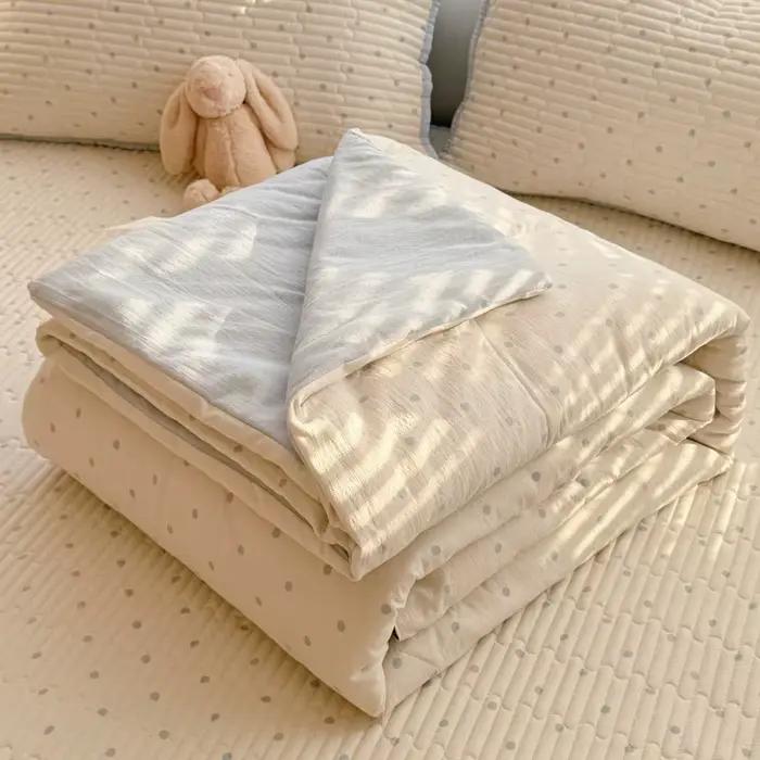 Couette d'été fraîche pour la maison, pour étudiants, fine, quatre saisons, lavable en machine, sans