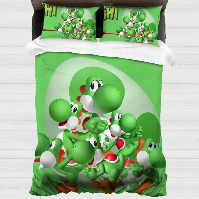 Housse de couette Yoshi's Island, ensemble de literie à impression numérique 3D, exquis, dessin anim