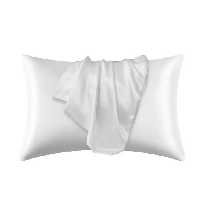 Taie d'oreiller en satin soyeux, housse de coussin confortable, décoration d'intérieur, beauté des c