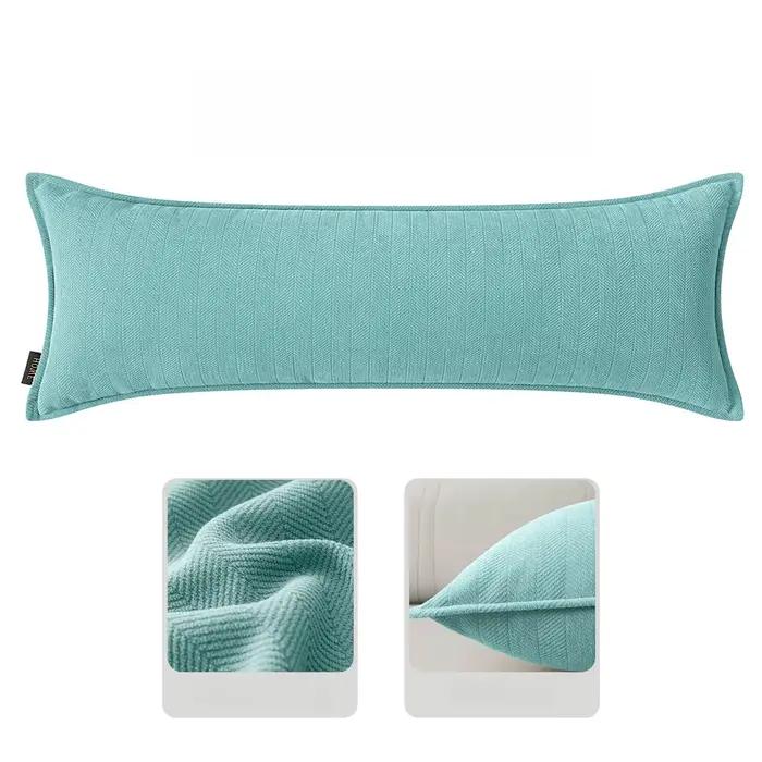 Housse de coussin solide, 30x1 0/30x1 0/30x120CM, taie d'oreiller nordique minimaliste, décoration d