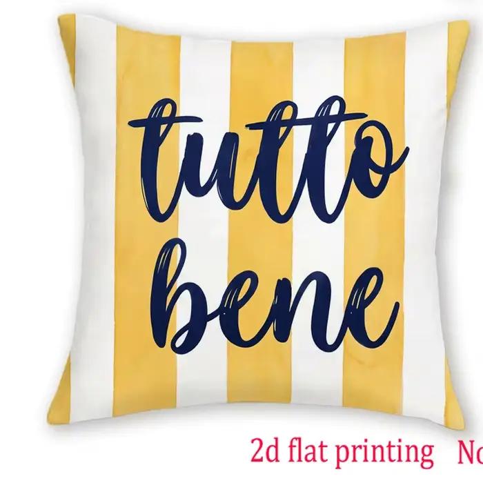 Housses de coussin plates 2D (lot de 1/4), adaptées à tous types de pièces et de lieux, cadeaux.