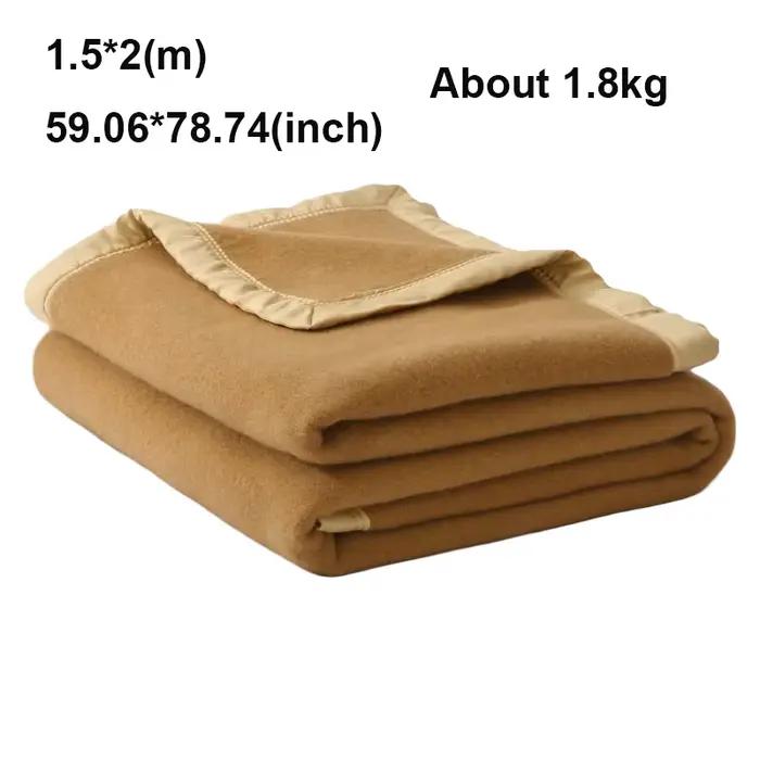 Couverture en laine 100% polaire, 1.5x2/1.8x2/2x2.3m, couette chaude pour dormir, pour l'hiver, pour