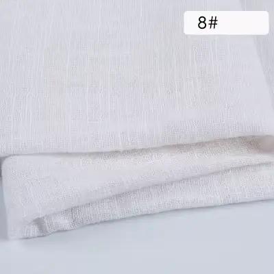 Tissu lin gaze de coton uni pour la couture, tissu mousseline doux, parfait pour les vêtements des f