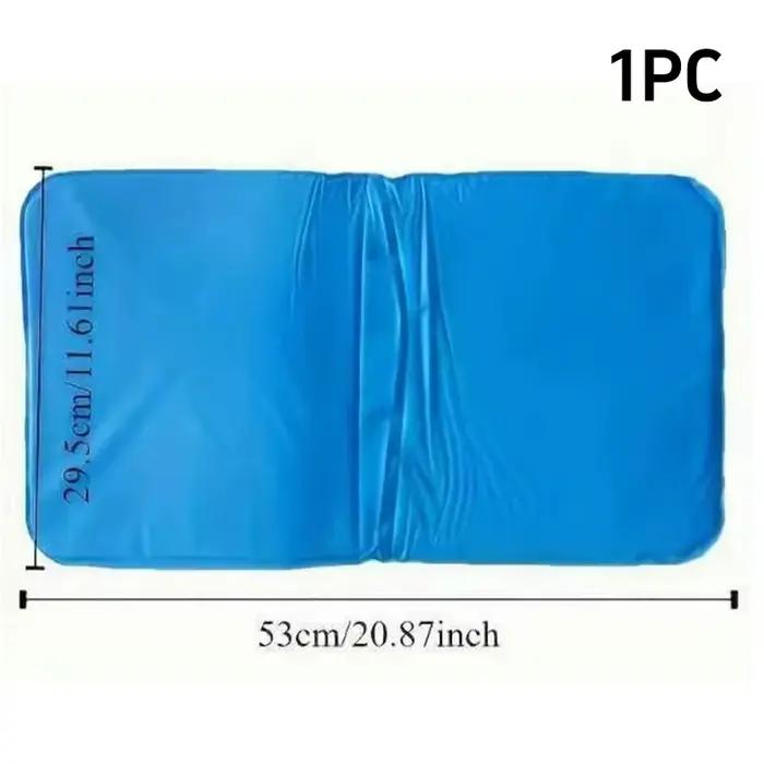 Coussin rafraîchissant en gel bleu, portable, pour la sieste, tapis de sommeil glacé pour l'été, bur