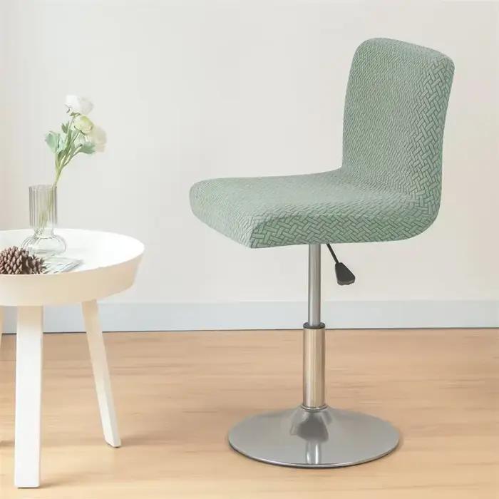 Juste de chaise de bar en jacquard à dossier court, housses de siège de tabouret de bar, housses d'h