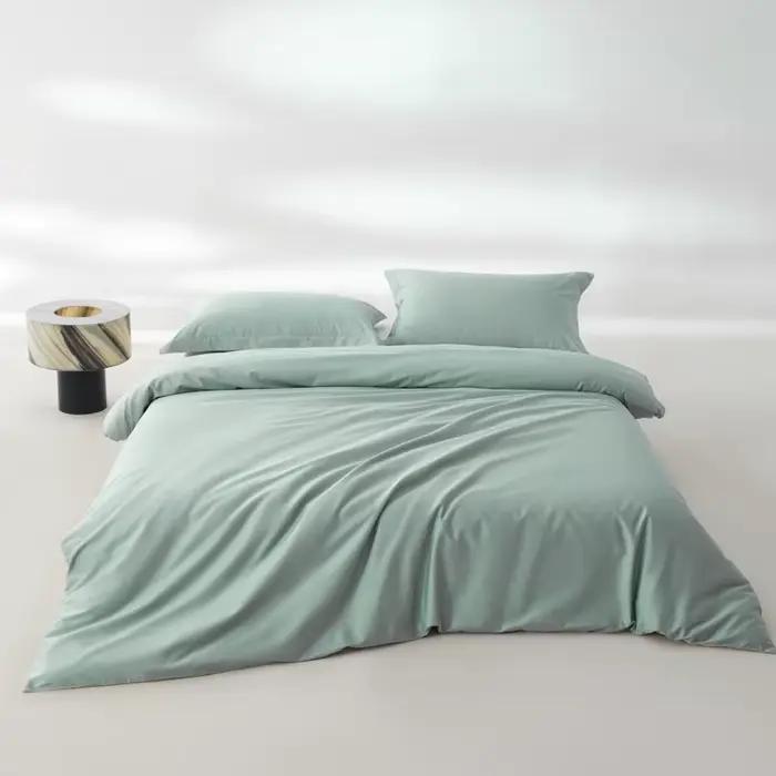 Housse de couette en coton égyptien, couleur unie, 100% coton, 800 fils, style minimaliste coréen, l
