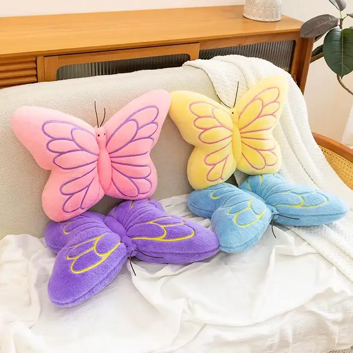 Coussin papillon, oreiller décoratif pour chambre à coucher