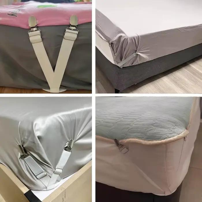 Attaches de drap de lit réglables