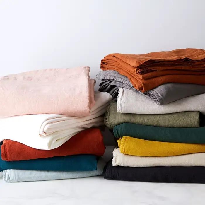 Drap plat 100% lin pur
