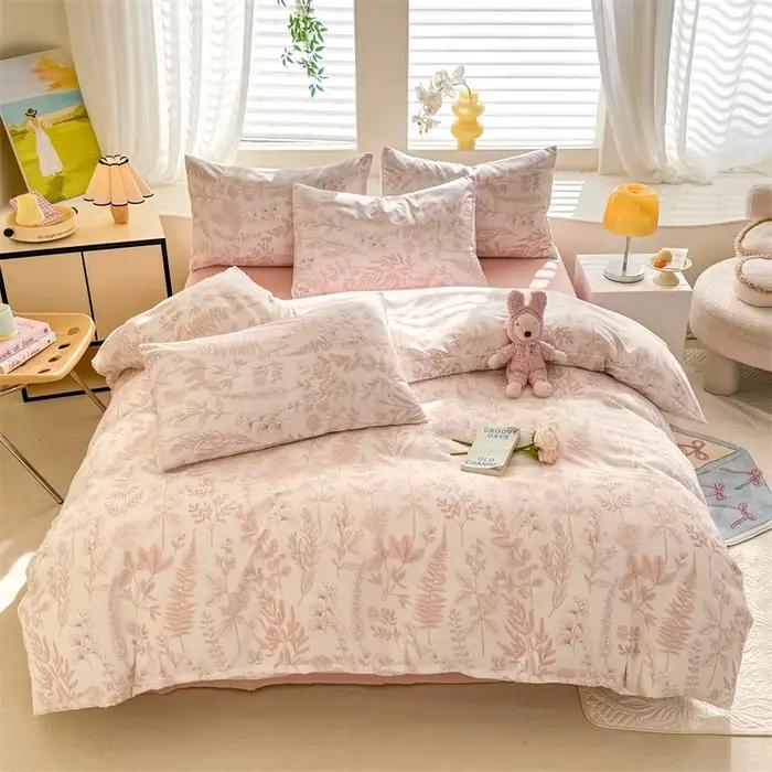 Bonenjoy – housse de couette à fleurs roses