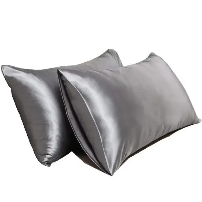 Taie d'oreiller en satin soyeux