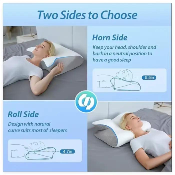 Oreiller cervical en mousse à mémoire de forme
