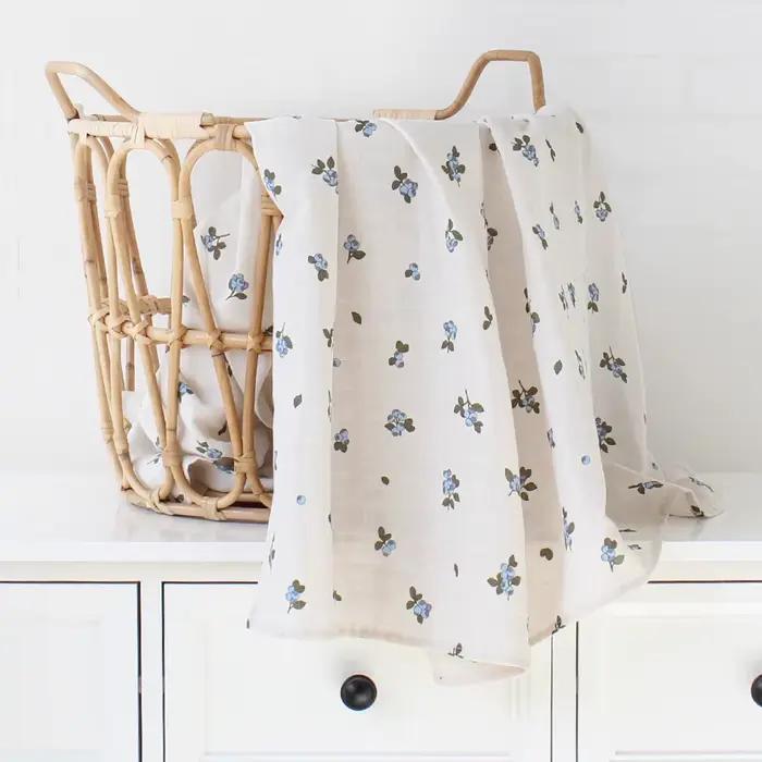 Couvertures et couches pour bébé en coton biologique