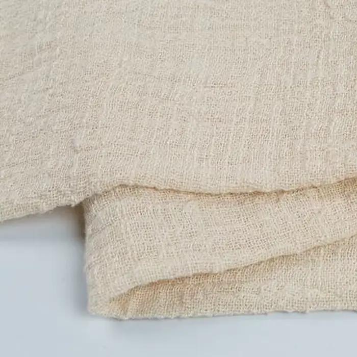 Tissu lin gaze de coton uni pour la couture