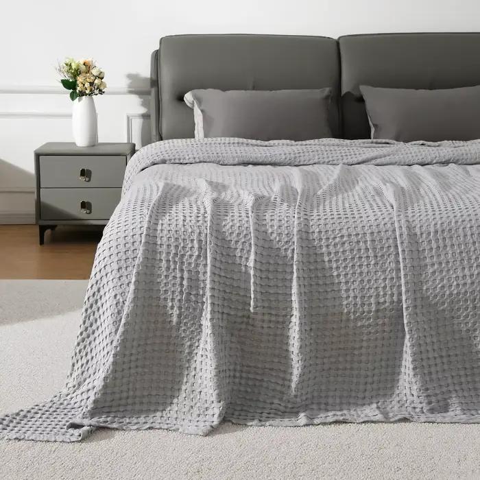 Couverture gaufrée en coton