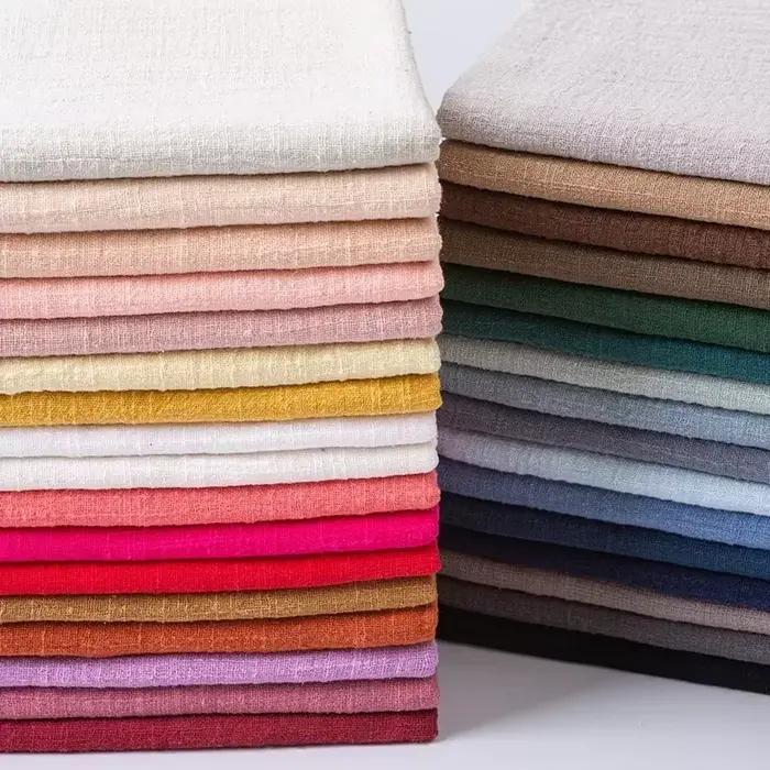 Tissu en Coton et Lin Fin Doux et Solide