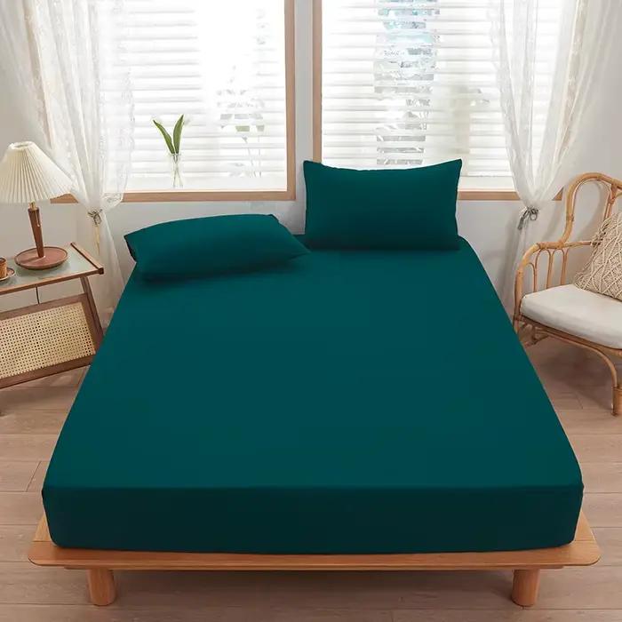 1 pièce de drap de lit de couleur unie pour chambre à coucher