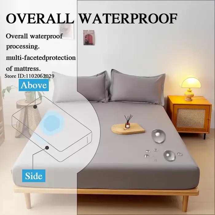 Housses de matelas imperméables, draps-housses, couvre-lit en tissu épais, protection de matelas pour lits simples, doubles, King, Queen Size