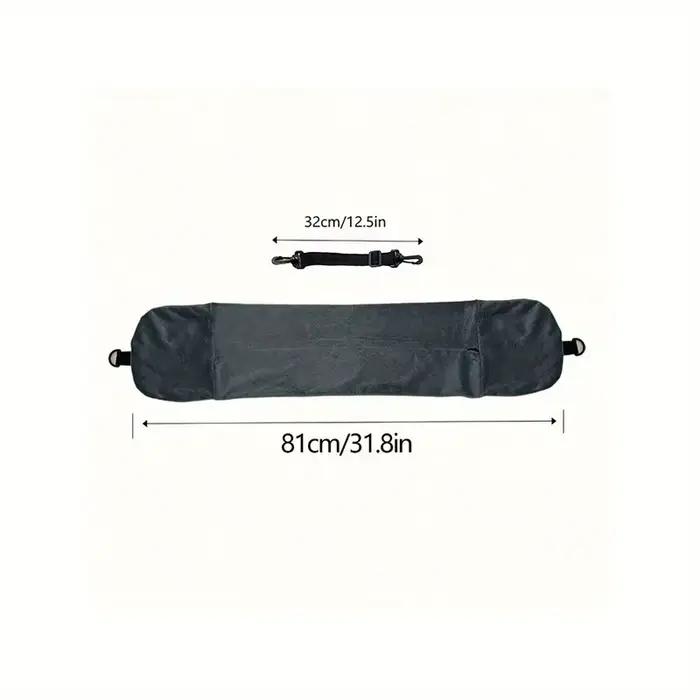 Oreiller de voyage avec pochette de rangement, support de cou réglable en polyester, confortable et léger
