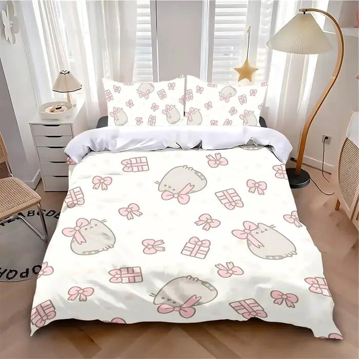 Ensemble de housse de couette imprimée exquise et mignonne