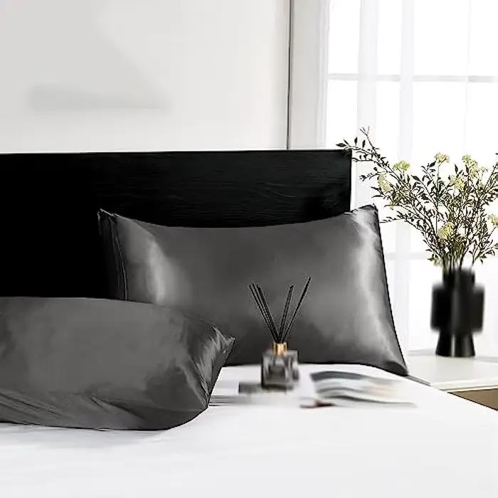 Taie d'oreiller en satin pour cheveux et peau