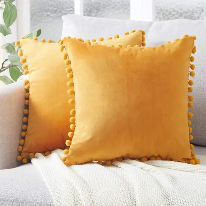 Housse de coussin en velours pour la maison, taie d'oreiller décorative douce, décoration de chambre, taies d'oreiller de canapé, Big30 × 50 45 × 45 50x50 65x65cm