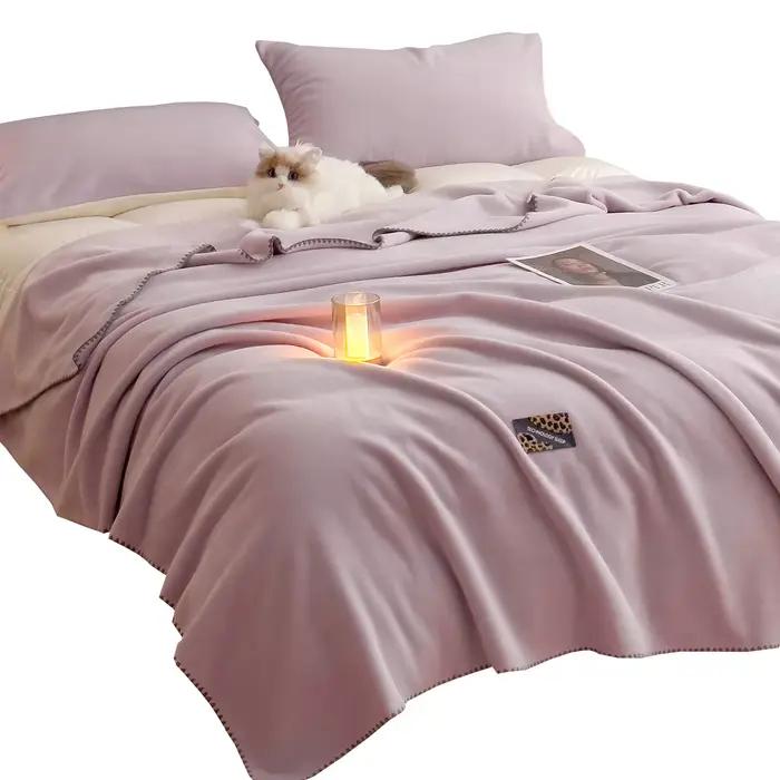 Couverture en polaire pelucheuse 4 saisons