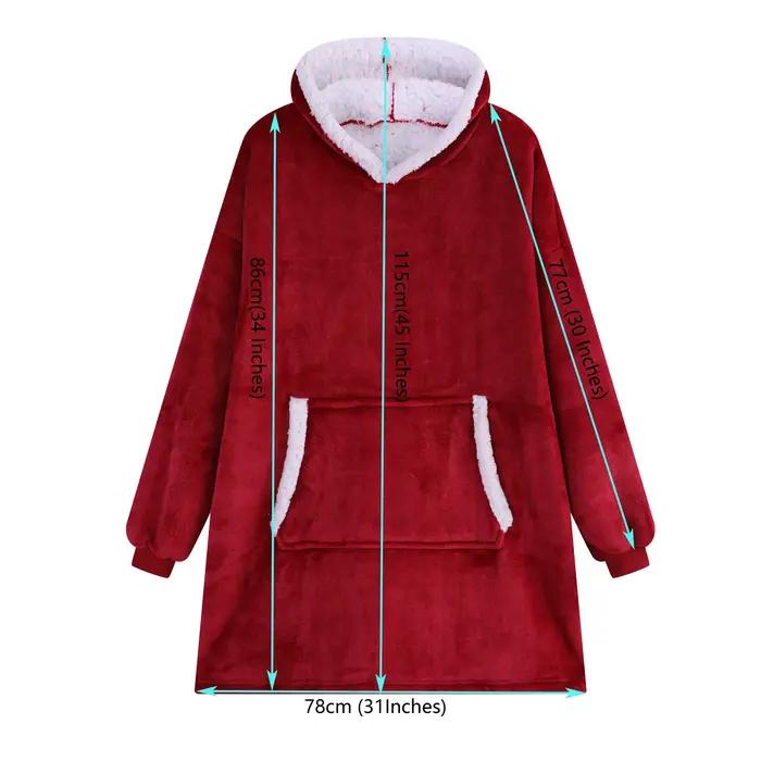 Couverture Sherpa d'hiver avec manches