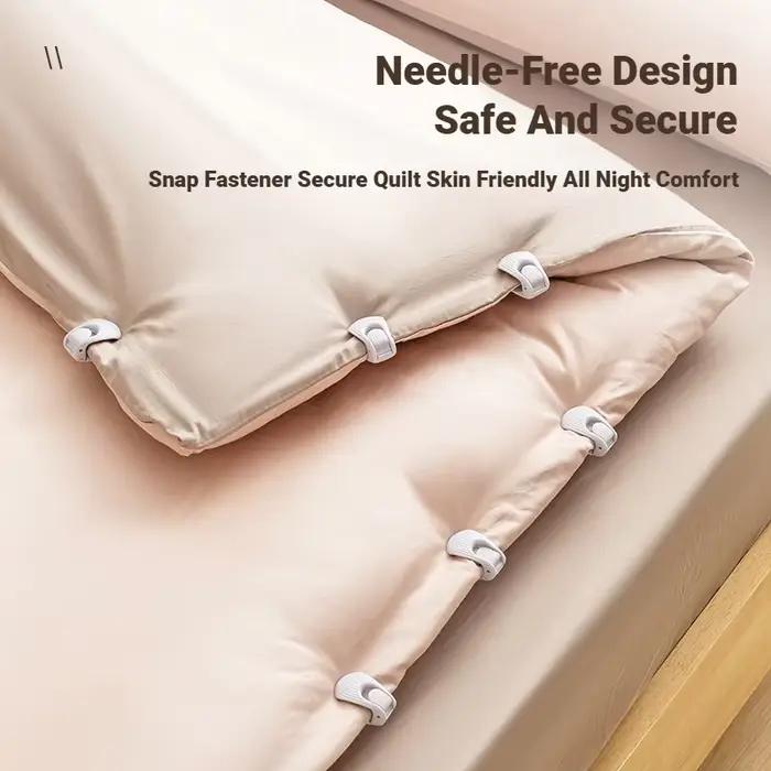 Attaches de couette antidérapantes, clips de maintien de couette, attaches de drap, attaches confortables, fixations sans épingles, fixateurs de couette en plastique