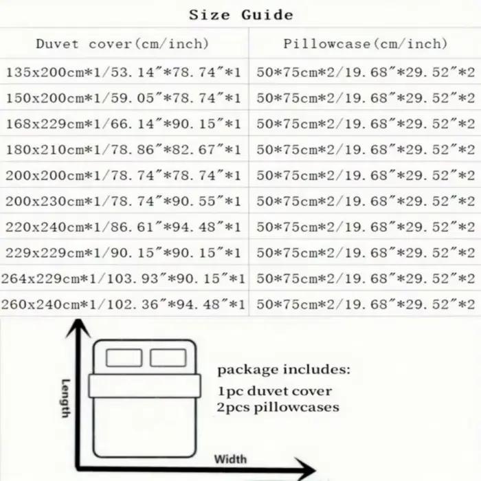Ensemble de housse de couette souple 3 pièces (1 *
