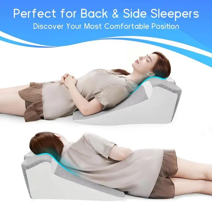Oreillers de lit en forme de coin pour le reflux acide ou pour dormir en position couchée