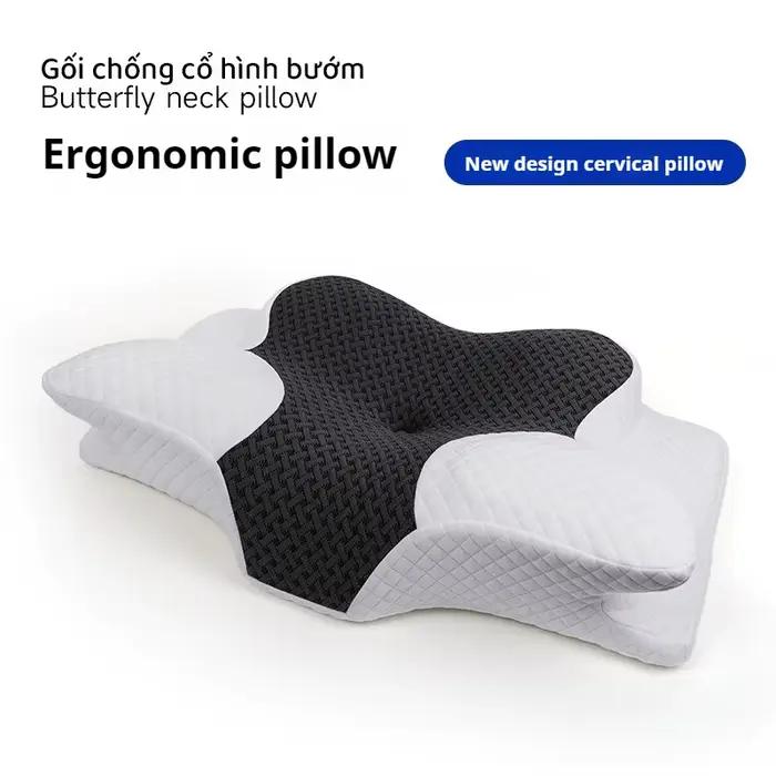 Oreiller cervical en mousse à mémoire de forme 2 en 1