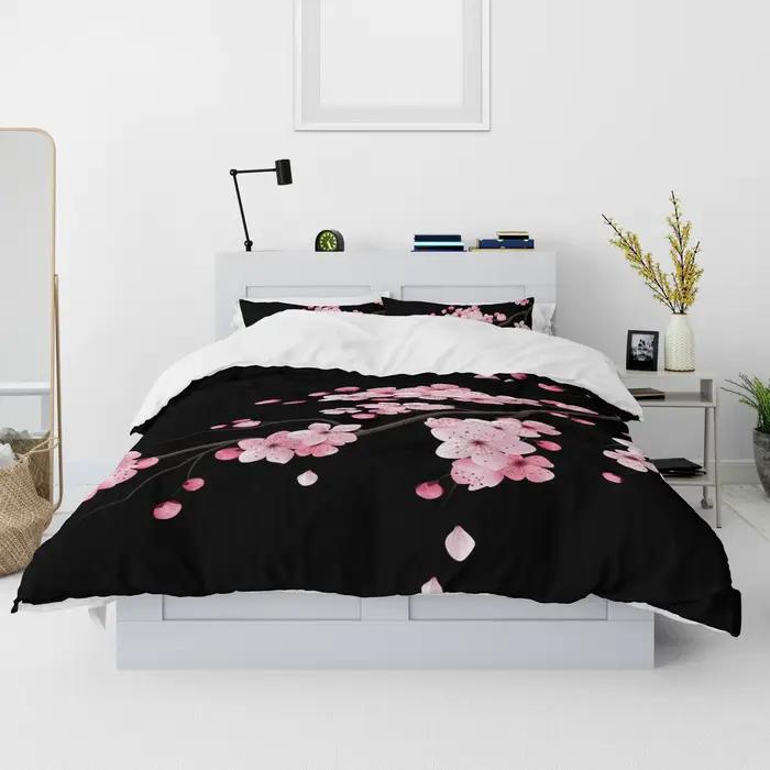 Ensemble de housse de athlon imprimé sans fleurs japonaises