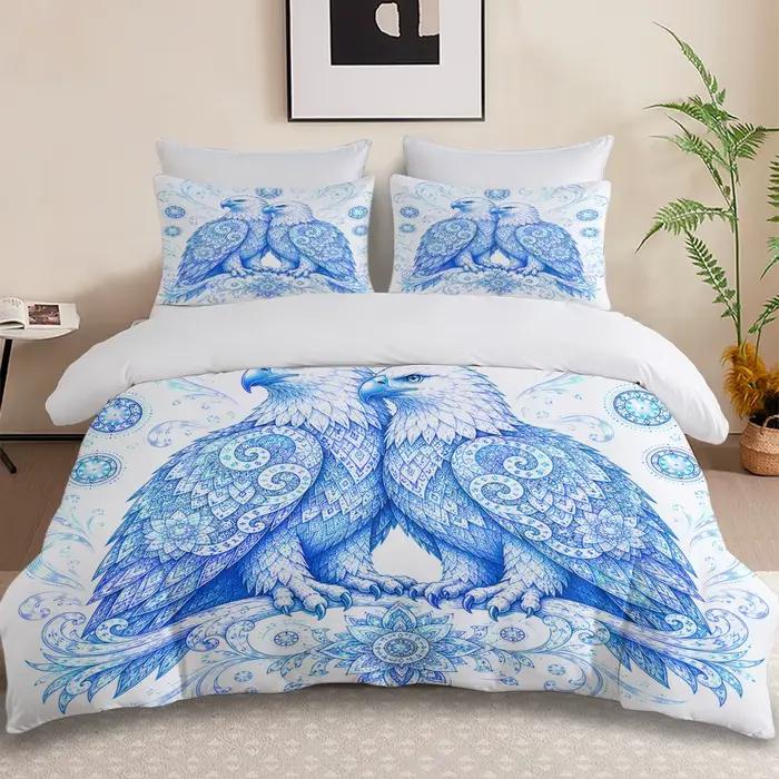 Ensemble de 3 housses de couette douces avec fermeture éclair
