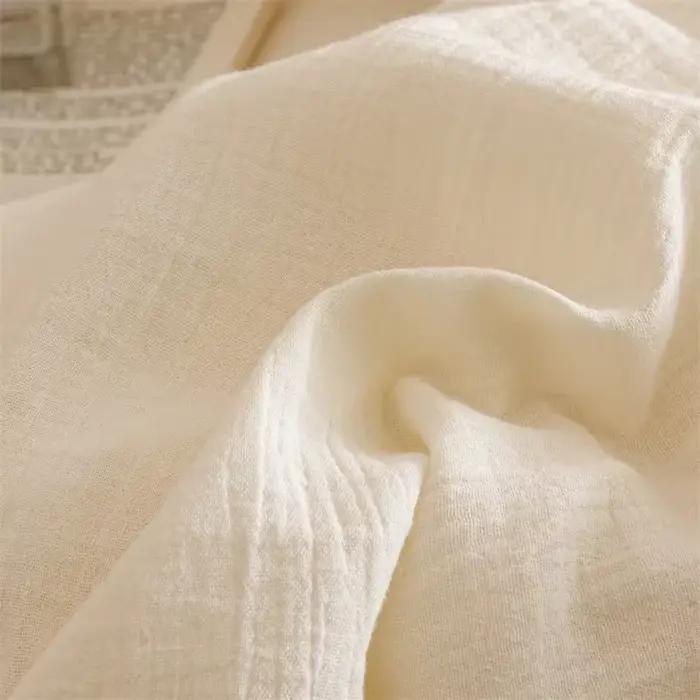Parure de lit 4 pièces en pur coton double épaisseur